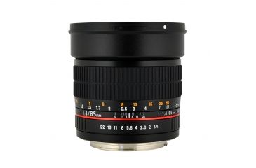 Image of Rokinon 85mm F1.4 Aspherical Camera Lens for Olympus 4/3 Mount, Black 85M-O