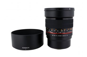 Image of Rokinon 85mm F1.4 Aspherical Camera Lens for Micro Four Thirds Mount, Black 85M-MFT