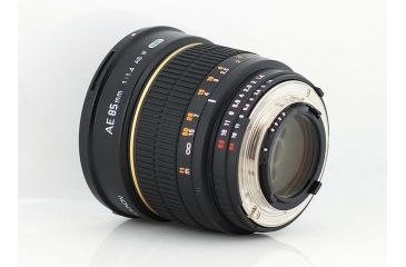 Image of Rokinon 85mm F1.4 Aspherical Camera Lens for Nikon AE with Automatic Chip, Black 85MAF-N