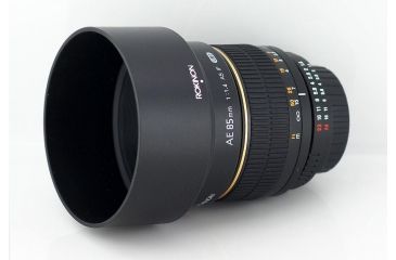 Image of Rokinon 85mm F1.4 Aspherical Camera Lens for Nikon AE with Automatic Chip, Black 85MAF-N
