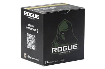Image of Rogue Ammunition 20 Gauge 1oz 3in Shotgun Ammunition, #6 Steel, 25 Rounds, 6, RA-20-1-6S