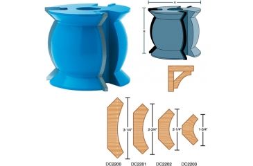 Image of Roman Carbide 1-1/2in Cove Moulding 3-1/2in Dia. 1in Bore DC2203