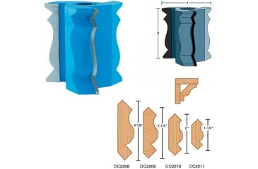Image of Roman Carbide 1-1/2in Crown Moulding 3-1/2in Dia. 1in Bore DC2211