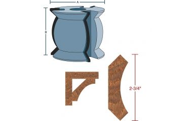 Image of Roman Carbide 2-1/2in Cove Moulding 3-1/2in Dia. 1in Bore DC2201