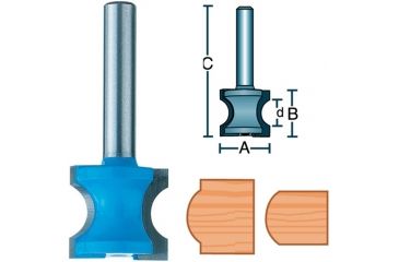 Image of Roman Carbide 3/8in Fingernail 1/2in Shank DC1217
