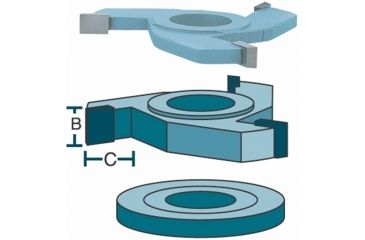 Image of Roman Carbide 5.5mm Straight Cut Spacer Set 3/4in Bore DC2192
