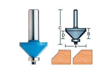 Image of Roman Carbide 5/8in Chamfer 1/2in Shank DC1132