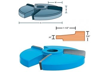 Image of Roman Carbide 5degree Face Cut Panel 1-1/4in Bore DC2074