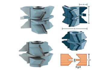 Image of Roman Carbide Stile Rail Roman Ogee Set for Entry Door 1-1/4in DC2189