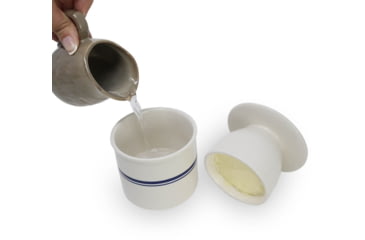 Image of Roots &amp; Harvest Butter Keeper Crock, White, Small, 1238