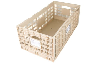 Image of Roots &amp; Harvest Collapsible Egg Crate, Tan, 25 x 13 x 10-1/4in, 1707