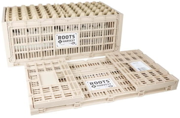 Image of Roots &amp; Harvest Collapsible Egg Crate, Tan, 25 x 13 x 10-1/4in, 1707