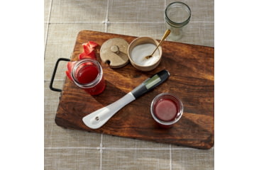 Image of Roots &amp; Harvest Jelly Spatula w/Integrated Thermometer, Black/Gray, Small, 1320