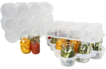 Image of Roots &amp; Harvest SafeCrate for Pint Jars, White/Clear, Small, 1160