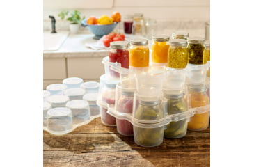 Image of Roots &amp; Harvest SafeCrate for Pint Jars, White/Clear, Small, 1160