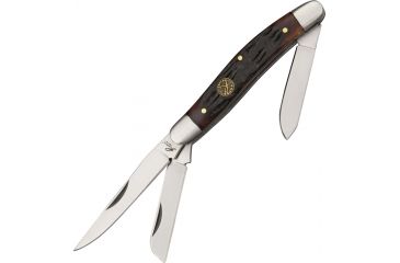Image of Roper Knives Stockman Chaparrel Wood Handle Folding Knife RP0001CBB