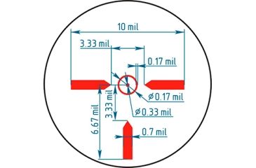 Image of ROS Optics CTS 3-12x50mm Multipurpose Collimator Rifle Scope Illuminated Reticle