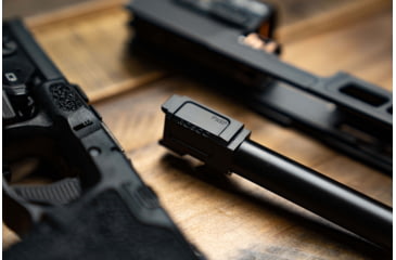 Image of Rosco Manufacturing Bloodline Glock 17 Barrel, 9mm, 5in, Pistol, 1-10 Twist, 1/2x28 Threaded, Melonite, Black, Black Nitride, BL-G17-9mm-M-TB