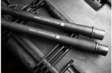 Image of Rosco Manufacturing Husky 5.56x45mm NATO Threaded AR Barrel, 10.3in, HBAR/SOCOM, Carbine Length, 1-7 Twist, 1/2x28, Phosphate/Chrome Lined, Black, HSK-103-SOC-556-7-C-CL