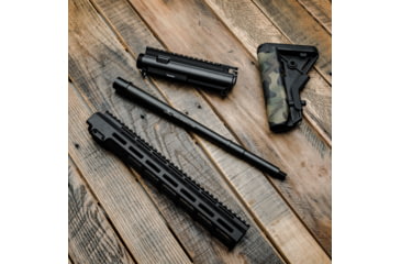 Image of Rosco Manufacturing K9 Greenline Tactical Barrel, 5.56 NATO, 11.5 inch, 1-7 Twist, 1/2 x 28 Thread, Mid-length, Black Nitride, K9-115-HY-DUFFY-556-7-PT