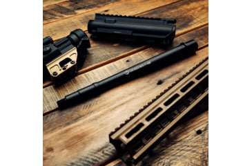 Image of Rosco Manufacturing K9 Sauce Pack Rifle Barrel, 5.56mm, Patrol, 12.5 inch, 1-7 Twist, 1/2x28 Thread, Nitride, Black, SP-K9-125-556-BCG-GTS-NGB-000