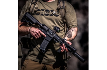 Image of Rosco Manufacturing K9 Sauce Pack Rifle Barrel, 5.56mm, Patrol, 12.5 inch, 1-7 Twist, 1/2x28 Thread, Nitride, Black, SP-K9-125-556-BCG-GTS-NGB-000