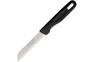Image of Rostfrei Solingen Straight Vegetable/Fruit Knife, 7.25in Overall, 3.25in Satin Finish Solingen Steel Blade, Black Plastic Handle, FRUIT &amp; VEG KNIFE STRAIGHT EDG
