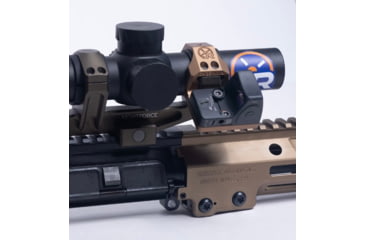 Image of Rotapoint 35 Offset Mount for 34mm Nightforce Rings &amp; Mounts, Trijicon RMR Footprint, Right Hand, FDE, 34mm, NT34