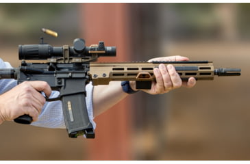 Image of Rotapoint 35 Offset Mount for 34mm Nightforce Rings &amp; Mounts, Trijicon RMR Footprint, Right Hand, FDE, 34mm, NT34