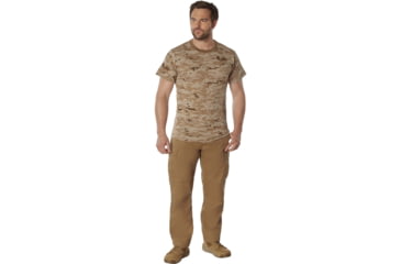 Image of Rothco 100% Cotton Camo T-Shirt - Mens, Desert Digital Camo, Extra Large, 60565-DesertDigitalCamo-XL