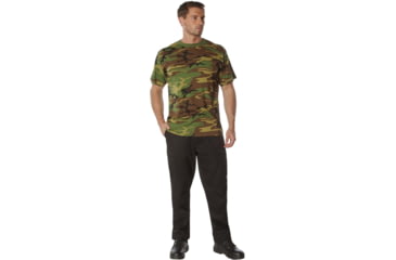 Image of Rothco 100% Cotton Camo T-Shirt - Mens, Woodland Camo, Medium, 60560-WoodlandCamo-M