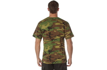 Image of Rothco 100% Cotton Camo T-Shirt - Mens, Woodland Camo, Medium, 60560-WoodlandCamo-M
