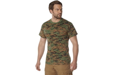 Image of Rothco 100% Cotton Camo T-Shirt - Mens, Woodland Digital Camo, Medium, 60575-WoodlandDigitalCamo-M