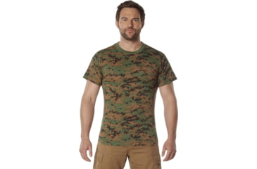 Image of Rothco 100% Cotton Camo T-Shirt - Mens, Woodland Digital Camo, Medium, 60575-WoodlandDigitalCamo-M