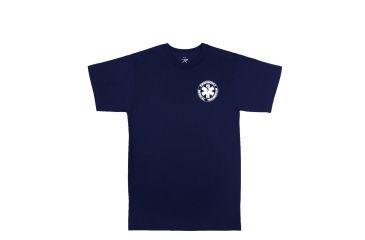Image of Rothco 2-Sided EMT T-Shirt, Navy Blue, Small, 6337-NavyBlue-S
