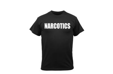 Image of Rothco 2 Sided Narcotics T-shirt, Small, 62500-S
