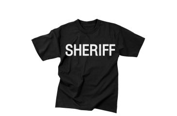 Image of Rothco 2-Sided Sheriff T-Shirt, Small, 6618-S