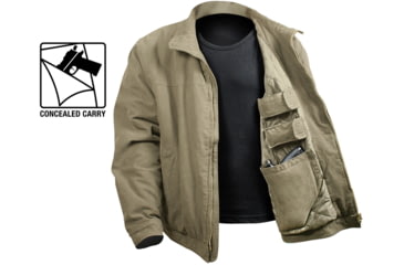 Image of Rothco 3 Season Concealed Carry Jacket, Khaki, Medium, 5385-Khaki-M