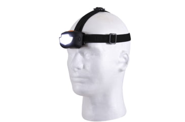 Image of Rothco 5 Bulb LED Headlamp, AAA, Red/White, 90 Lumens, Black, 236-Black