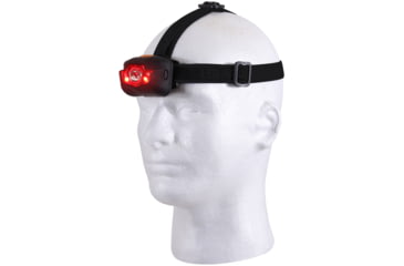 Image of Rothco 5 Bulb LED Headlamp, AAA, Red/White, 90 Lumens, Black, 236-Black