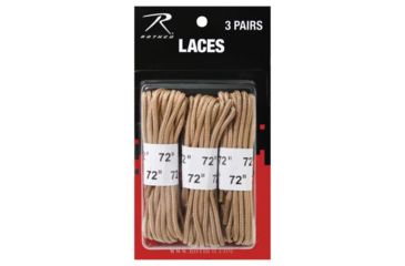 Image of Rothco 72 Boot Laces - 3 Pack, Desert Tan, 61914-DesertTan