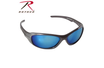 Image of Rothco 9MM Sunglasses, Blue / Mirror, 4356-BlueMirror