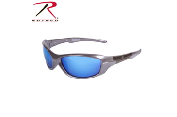 Image of Rothco 9MM Sunglasses, Blue / Mirror, 4356-BlueMirror