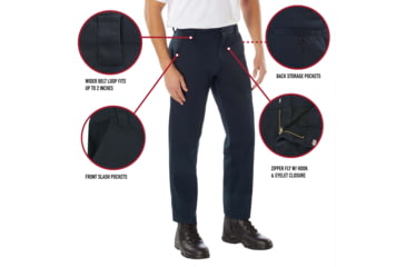 Image of Rothco Active Flex Four Pocket Work Pants, Midnight Navy Blue, 30, 62061-MidnightNavyBlue-28Wx30L