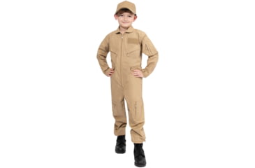 Image of Rothco Kids Air Force Type Flightsuit, Khaki, L, 7207-Khaki-L