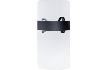Image of Rothco Antiriot Shield w/ Handle, Solid Cast Aluminum, Clear/Black, 1998
