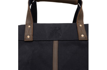 Image of Rothco Backwoods Waxed Canvas Log Carrier, Black, 71080-Black