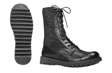 Image of Rothco Black Ripple Sole Jungle Boots, 7, Regular, 5050-7-Regular