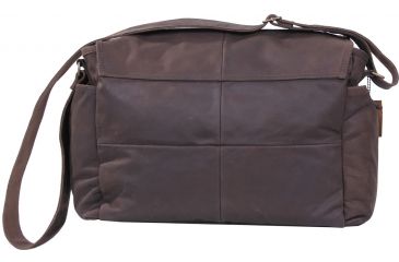 Image of Rothco Brown Leather Classic Messenger Bag, 91480