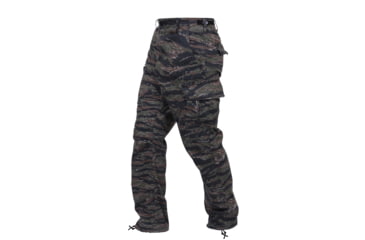 Image of Rothco Camo Tactical BDU Pants - Mens, Tiger Stripe Camo, 8995-TigerStripeCamo-S-Long